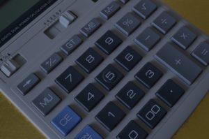 Budget Page Background Image of Calculator